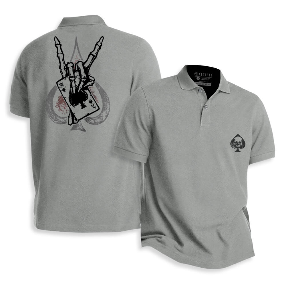 Skull Poker Polo Shirt