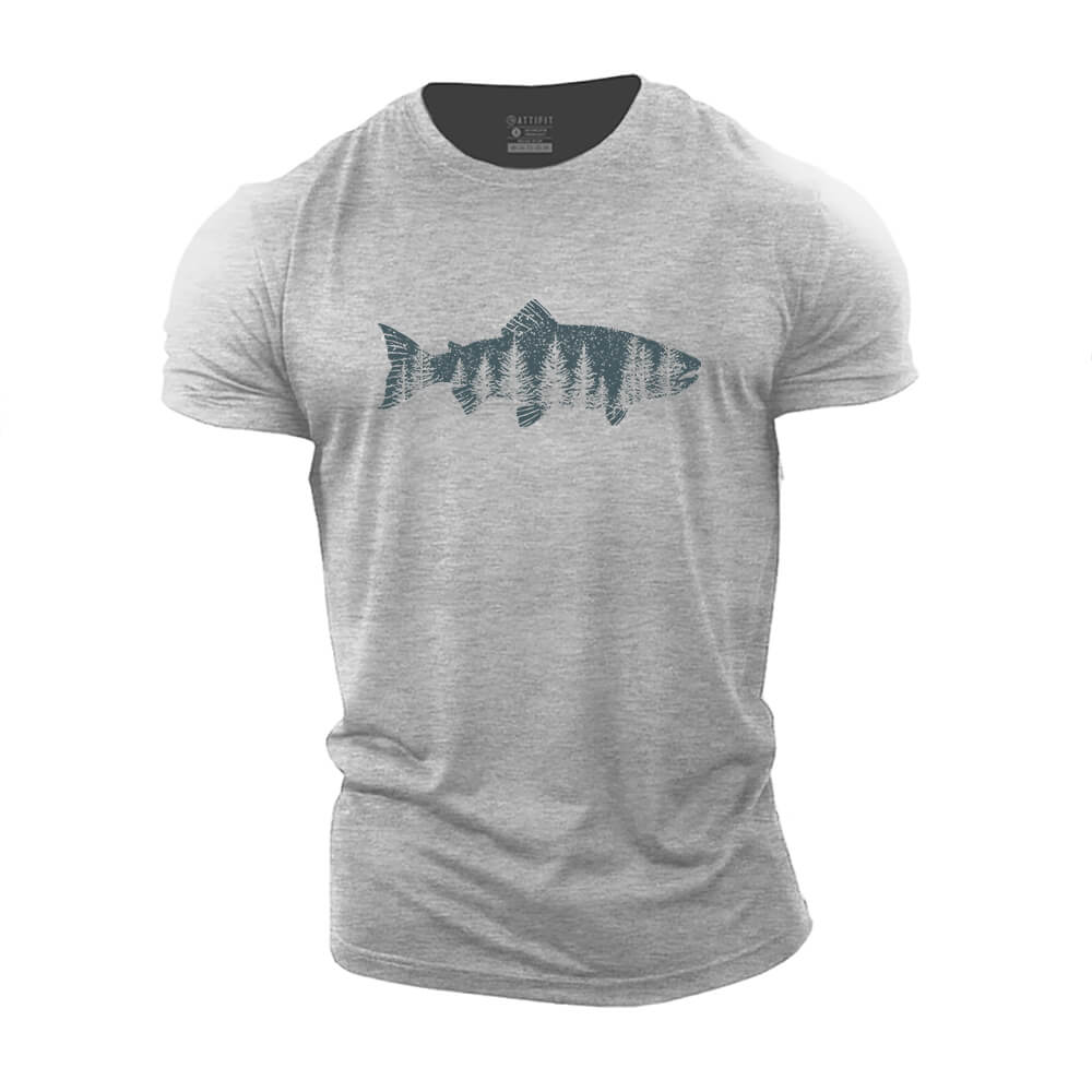 Fish Forest Cotton T-Shirt