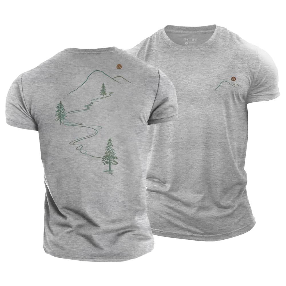 Mountain Line Cotton T-Shirt