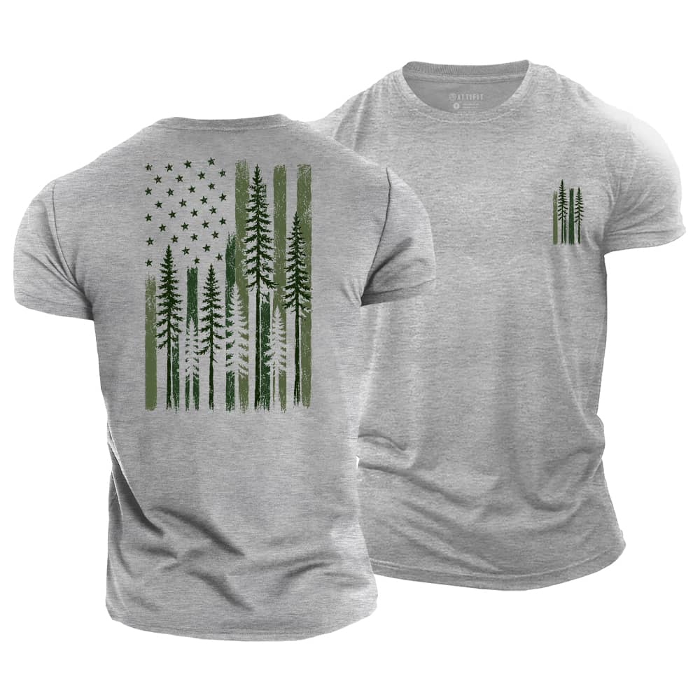 Pine Tree Flag Cotton T-Shirt