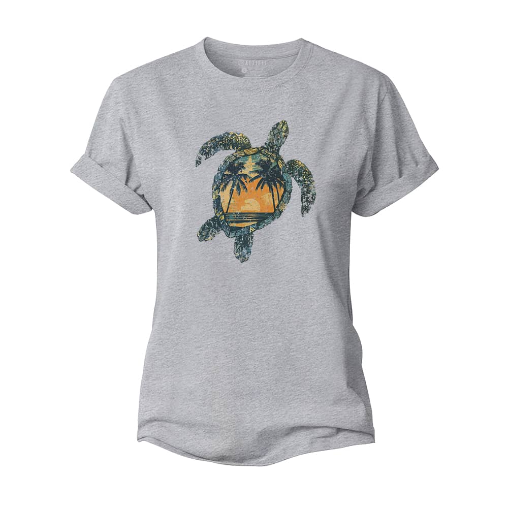 Beach Turtle Women's Cotton T-Shirt