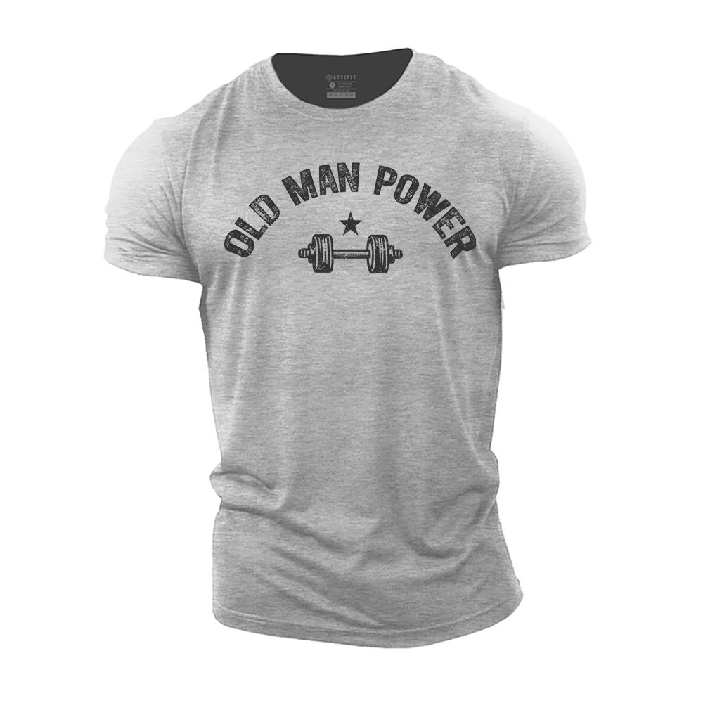 Old Man Power Cotton T-Shirt
