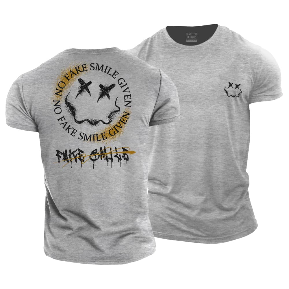 No Fake Smile Given Cotton T-Shirt