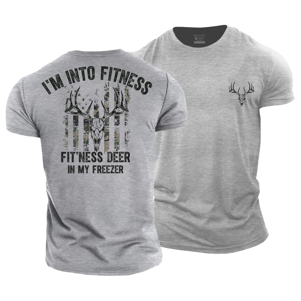 Fit'ness Deer in My Freezer Cotton T-Shirt