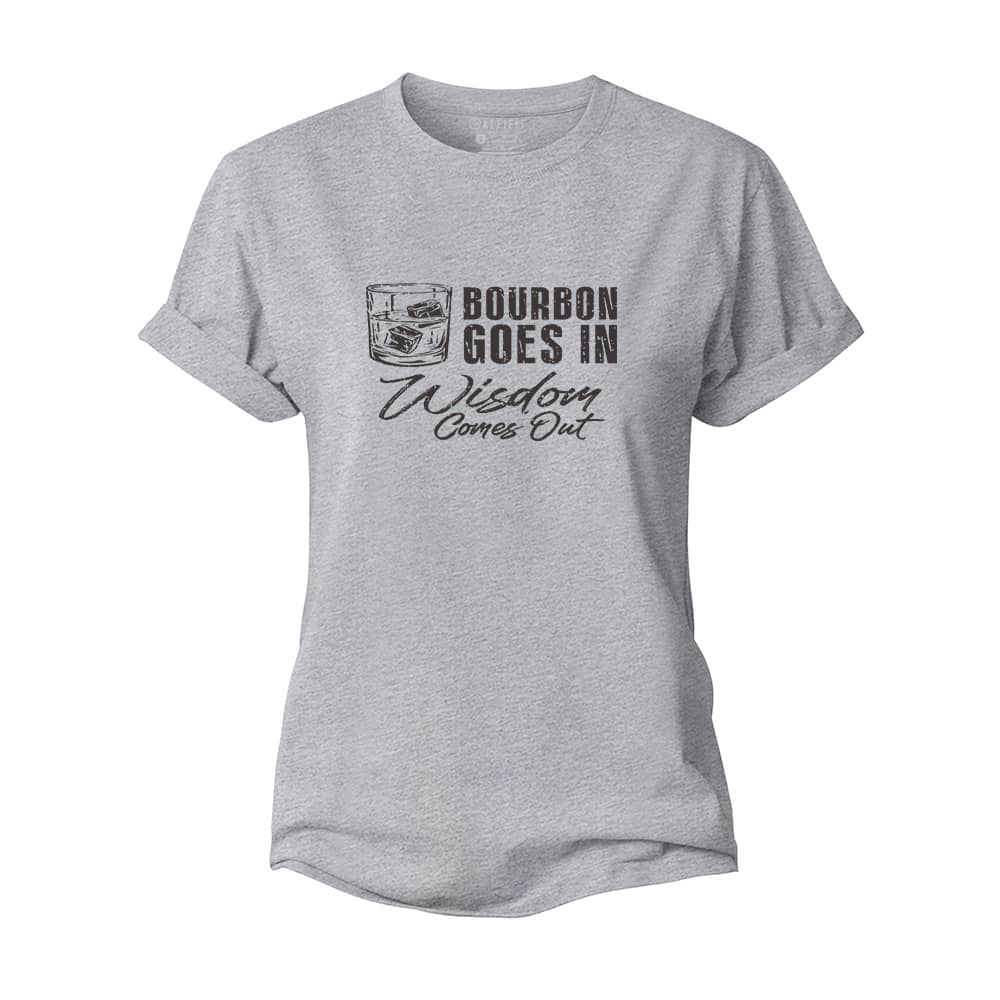 Bourbon Goes In Women's Cotton T-Shirt