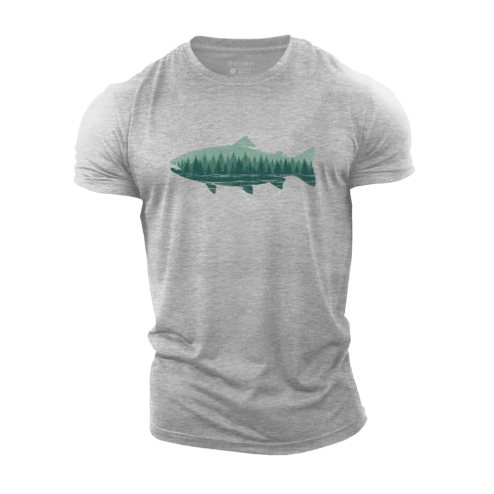 Forest Flow Cotton T-Shirt