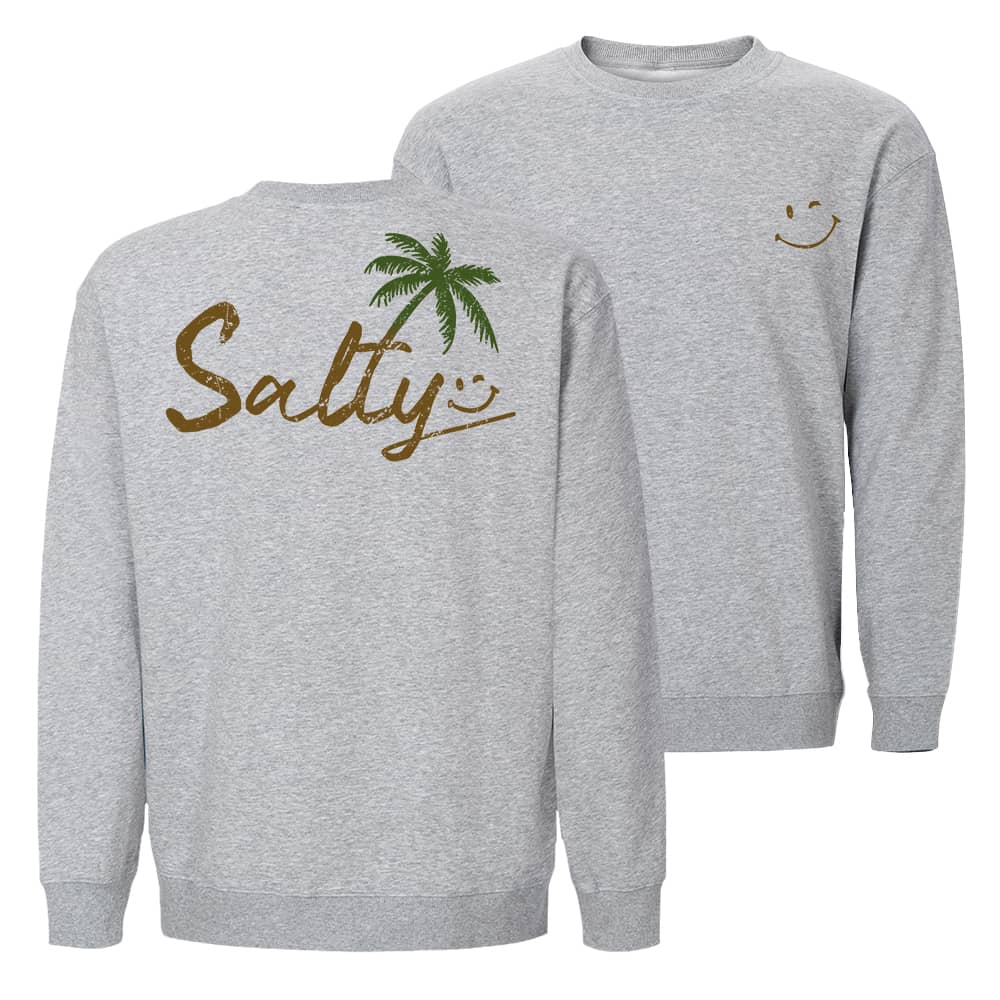 Salty Smiley Crewneck Sweatshirt