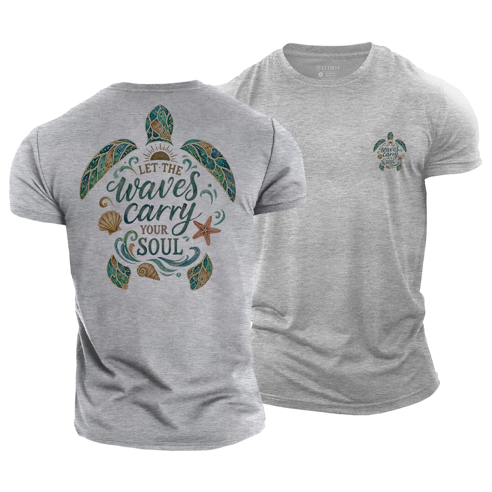 Waves Carry Soul Cotton T-Shirt