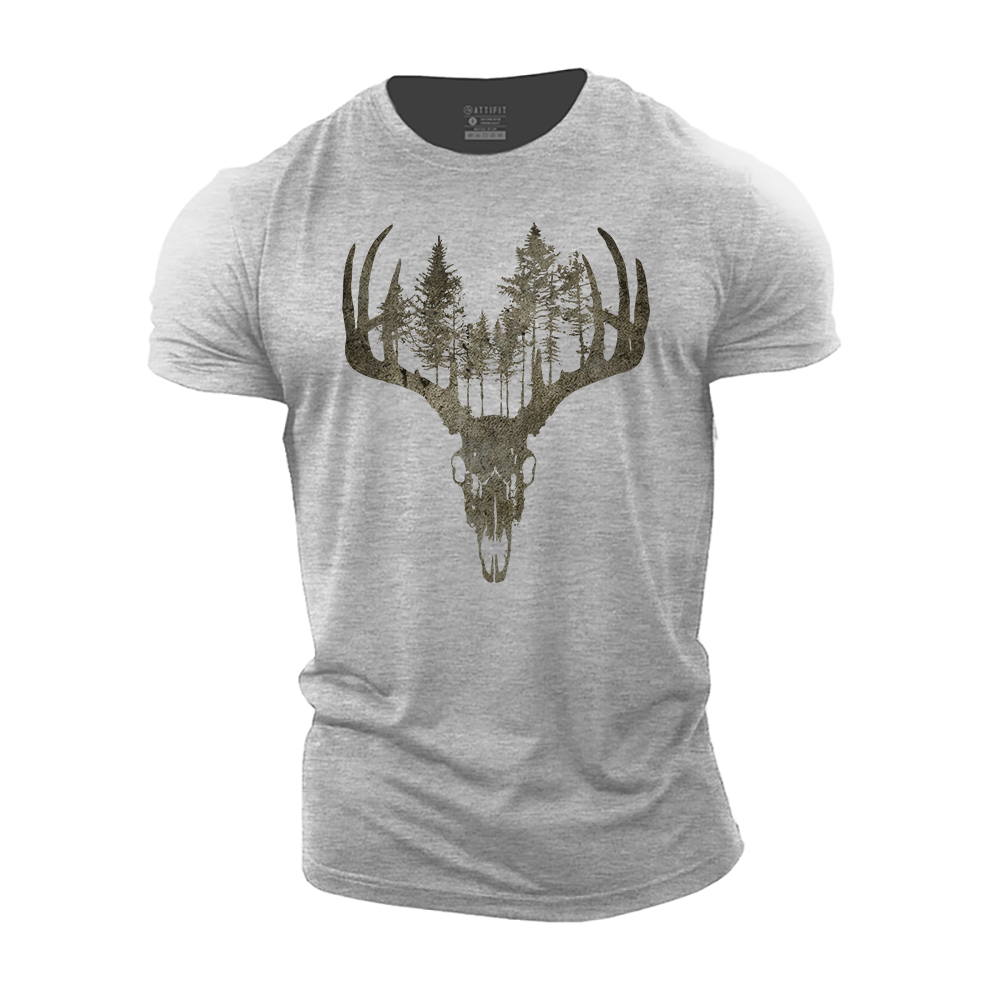 Forest Deer Cotton T-Shirt