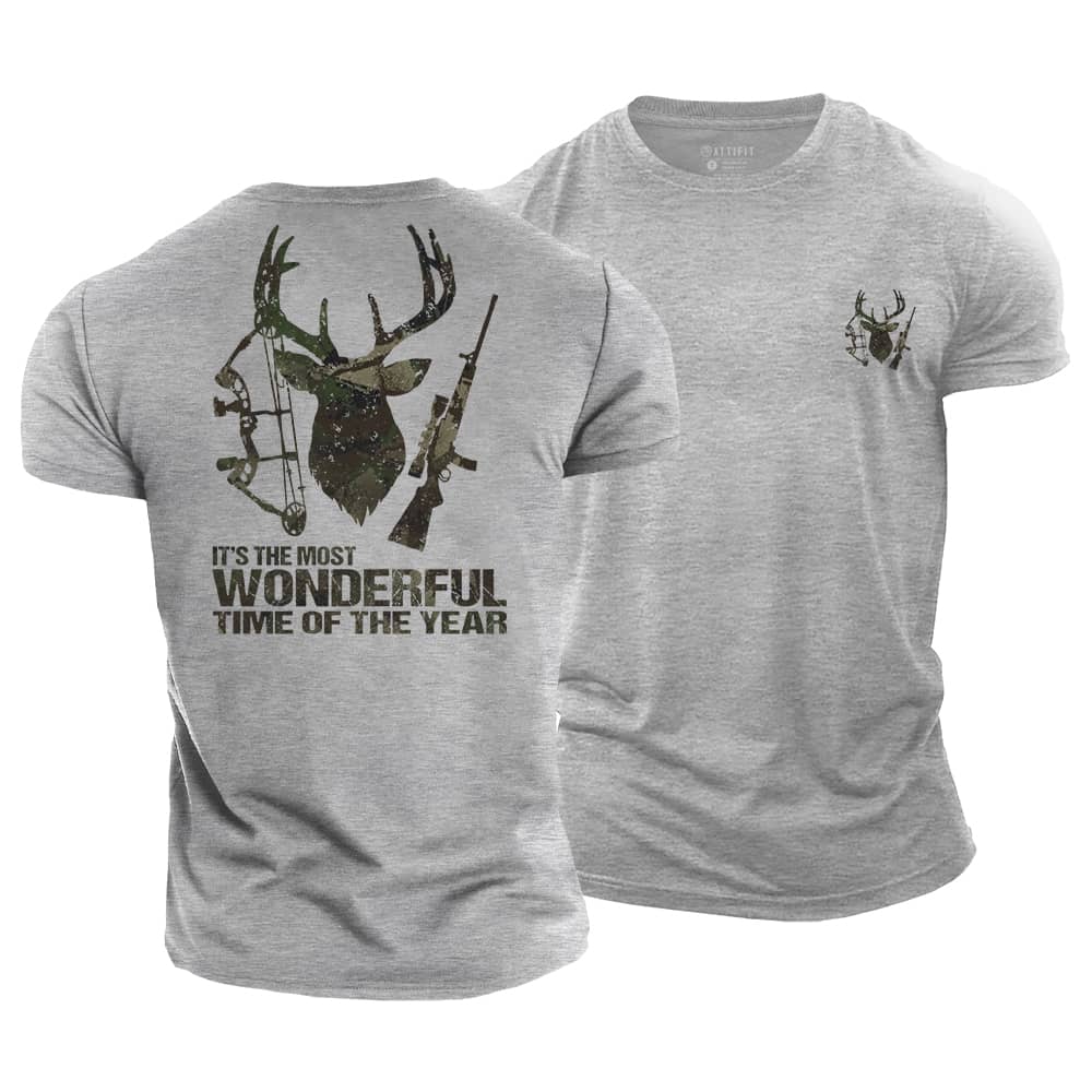Wonderful Hunt Time Cotton T-Shirt