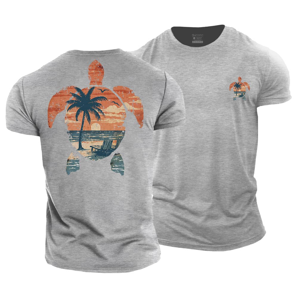 Colorful Turtle Cotton T-Shirt