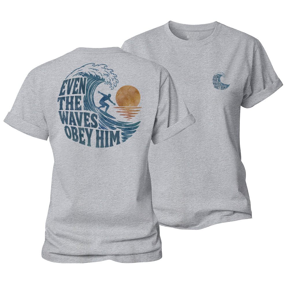 The Waves Obey Him Women's Cotton T-Shirt