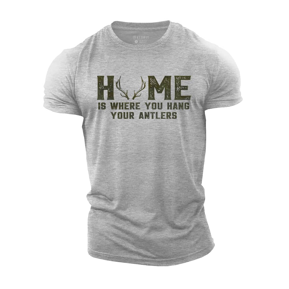 Take Antlers To Home Cotton T-Shirt