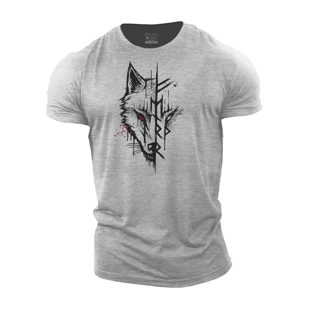 Viking Wolf Cotton T-Shirt