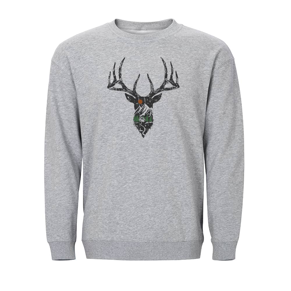 Elk Landscape Crewneck Sweatshirt