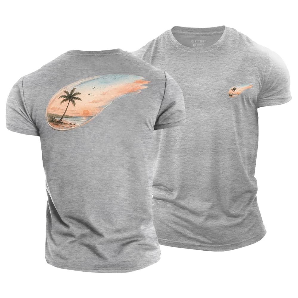 Sunset Sweep Cotton T-Shirt