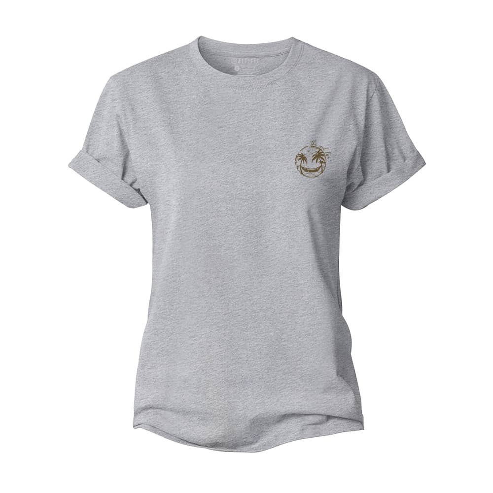 Mini Smiley Palm Tree Women's Cotton T-Shirt