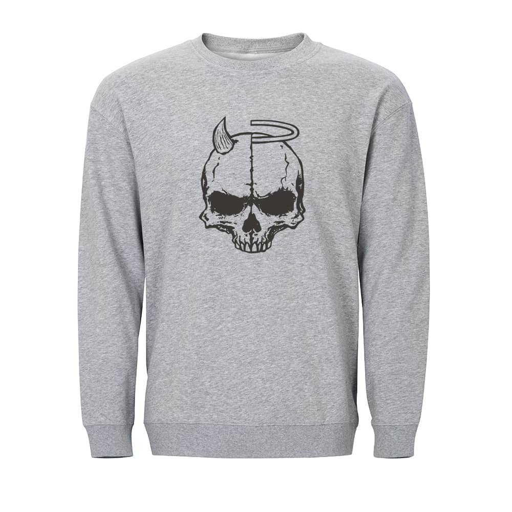 Angel Devil Skull Crewneck Sweatshirt