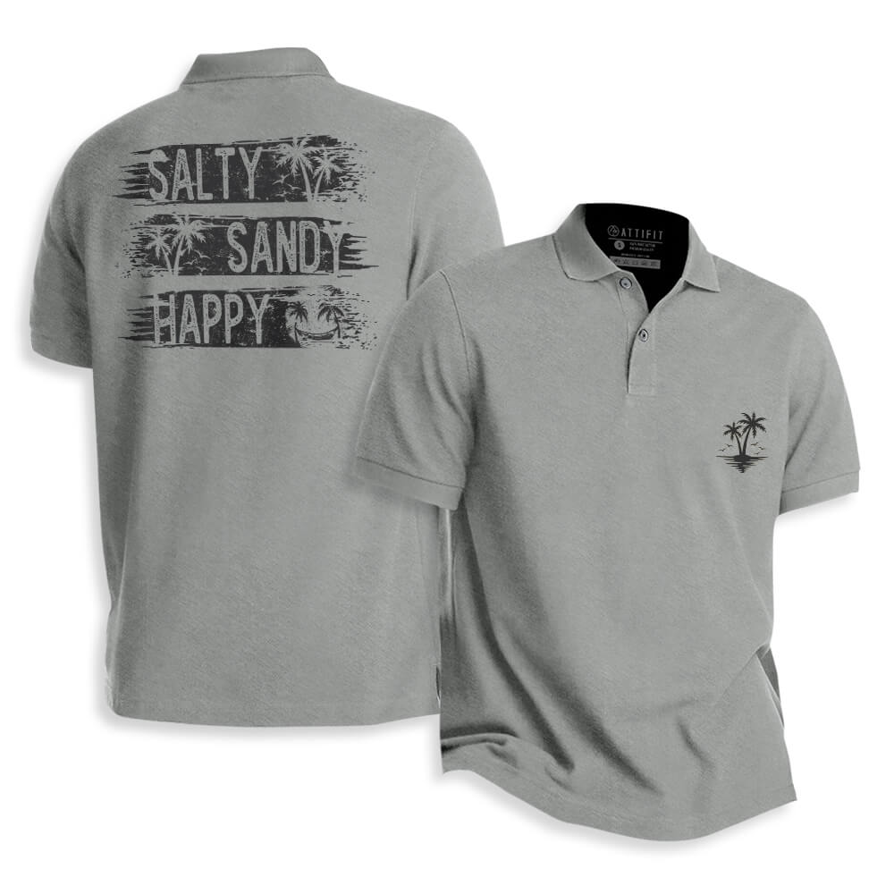 Salty Happy Polo Shirt