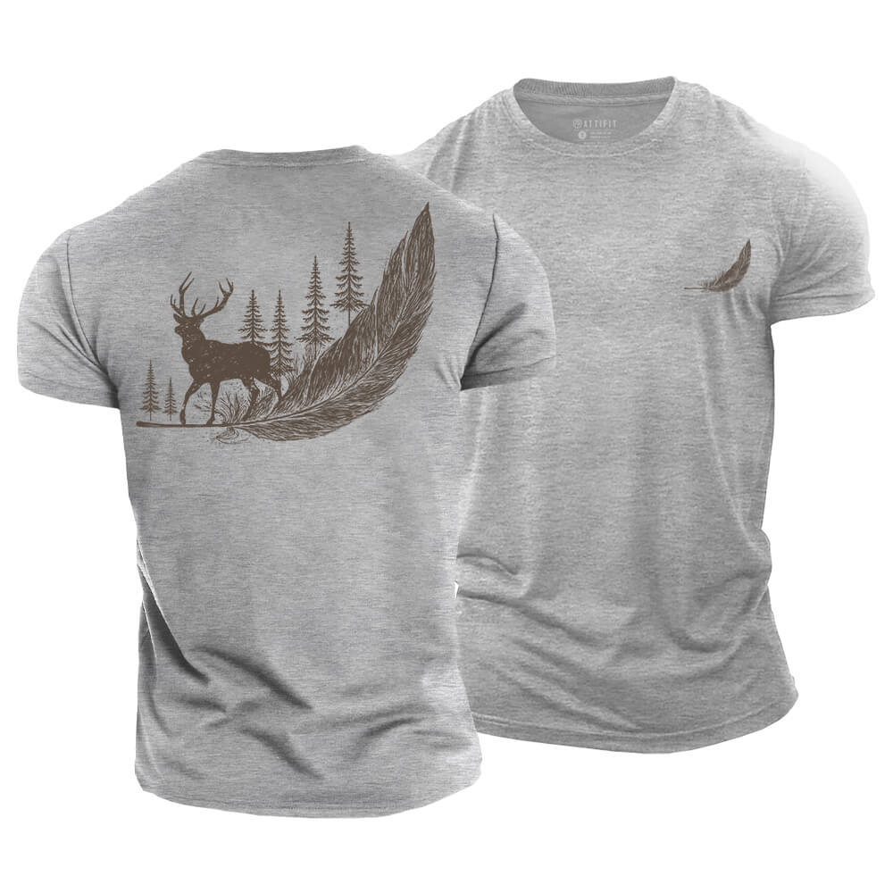 Wild Feather Cotton T-Shirt