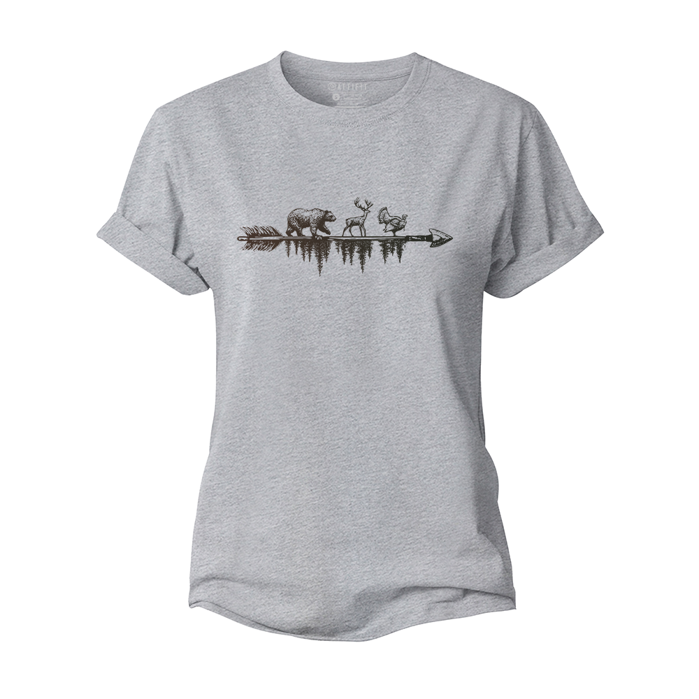 Wildlife on The Arrow Women's Cotton T-Shirt