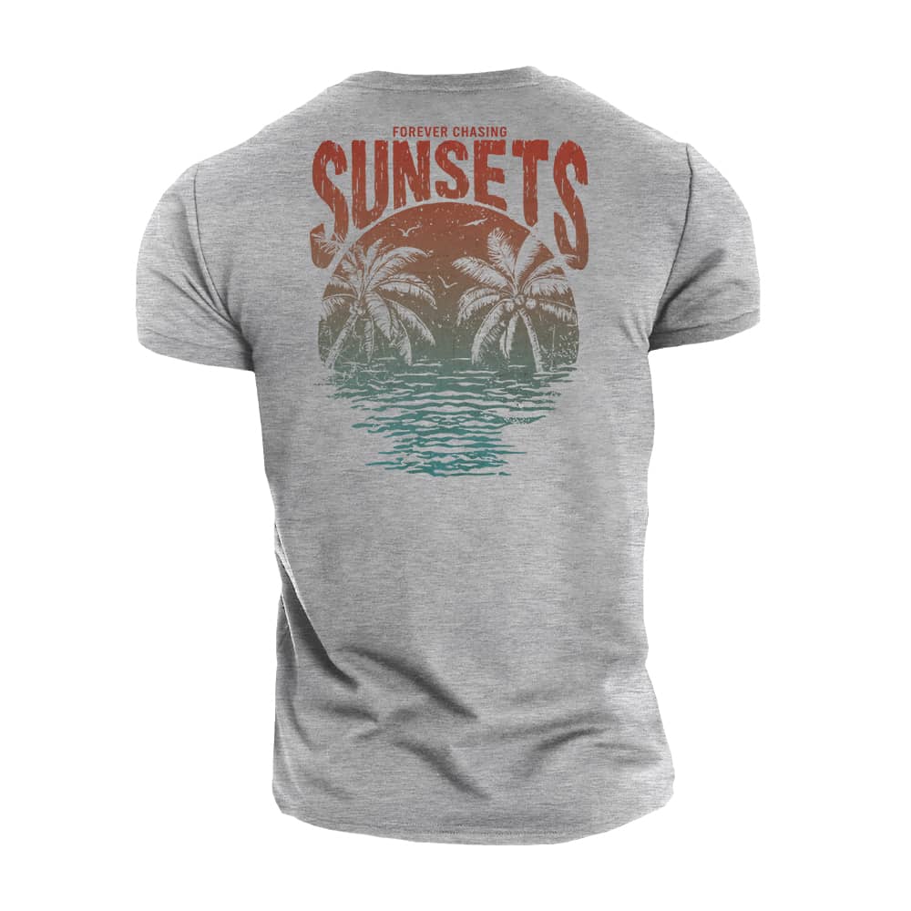 Chasing Sunsets Cotton T-Shirt