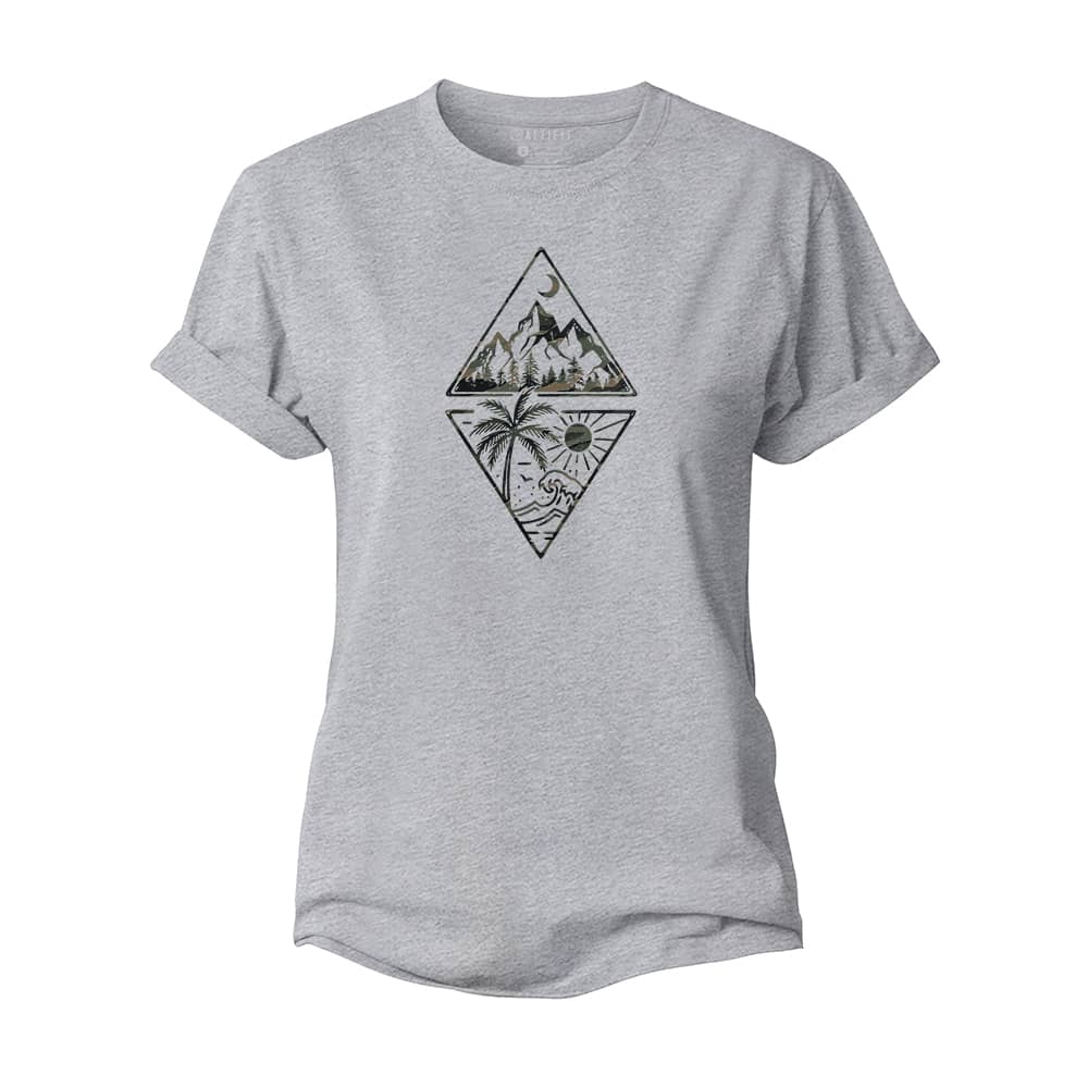Mountain And Sea Women's Cotton T-Shirt