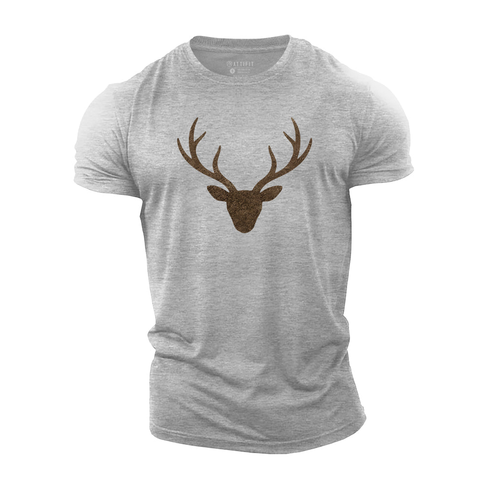Elk silhouette Cotton T-Shirt
