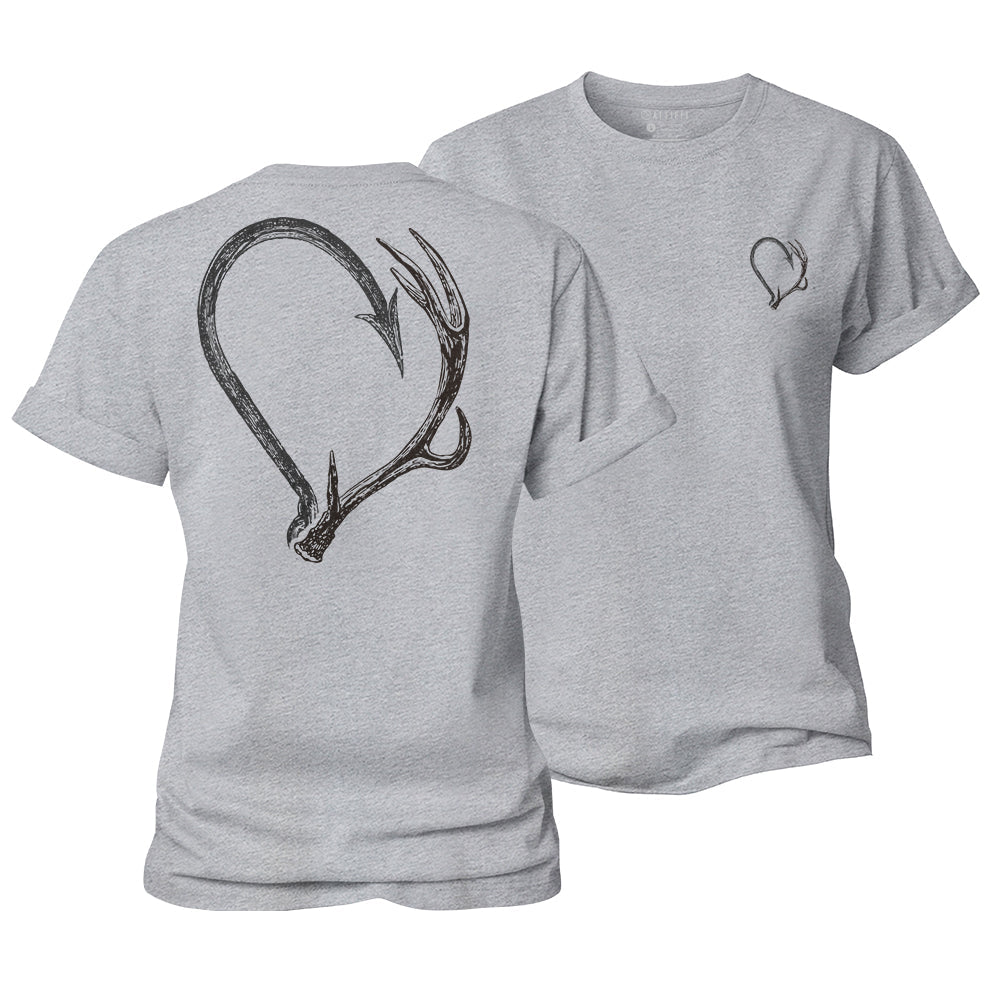 Hook Meets Antler Women's Cotton T-Shirt