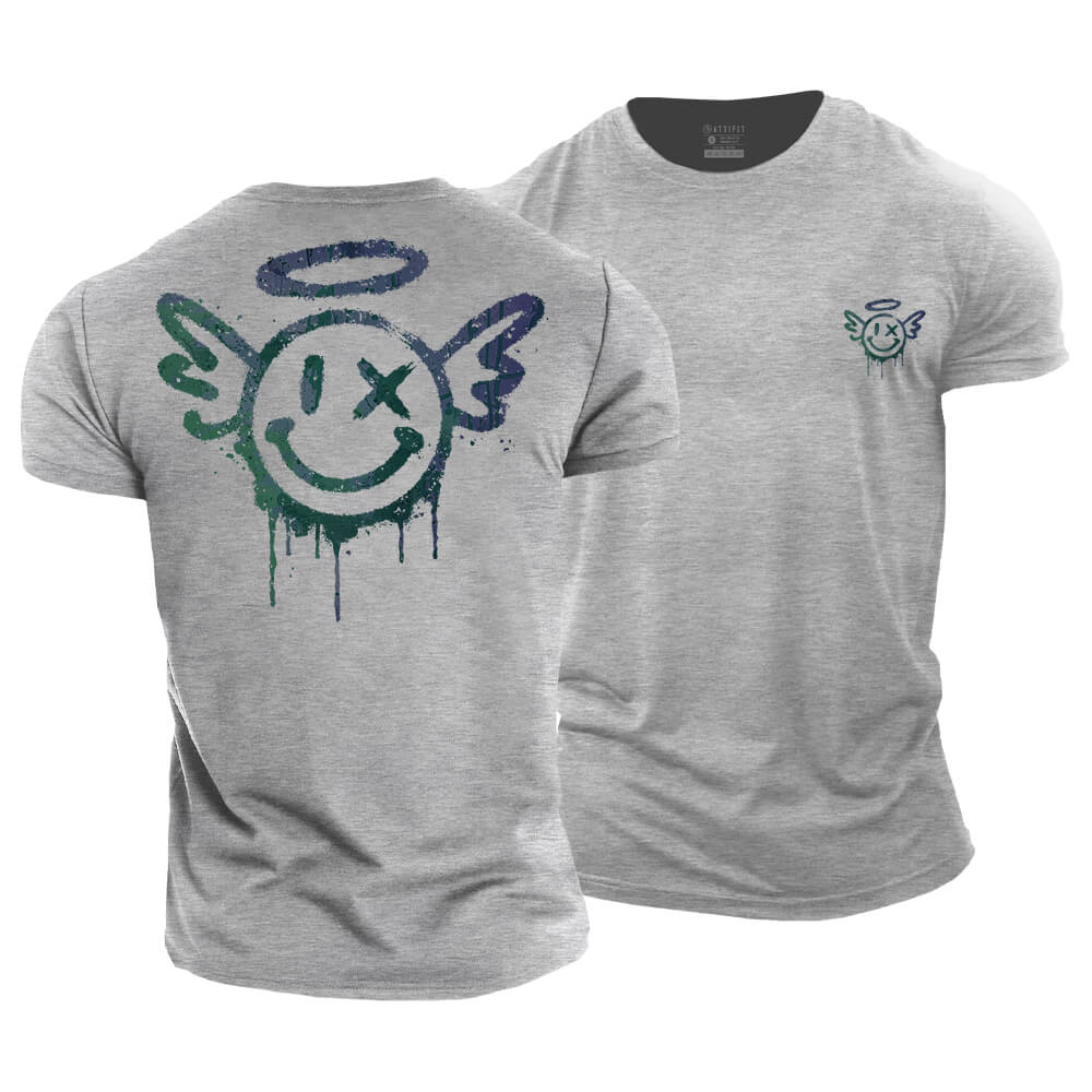 Angel Smiley Cotton T-Shirt