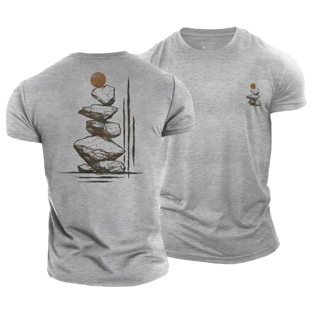 Stone Balance Cotton T-Shirt