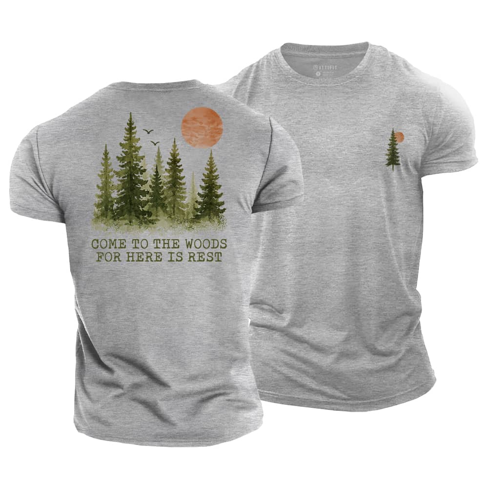 Woods For Rest Cotton T-Shirt
