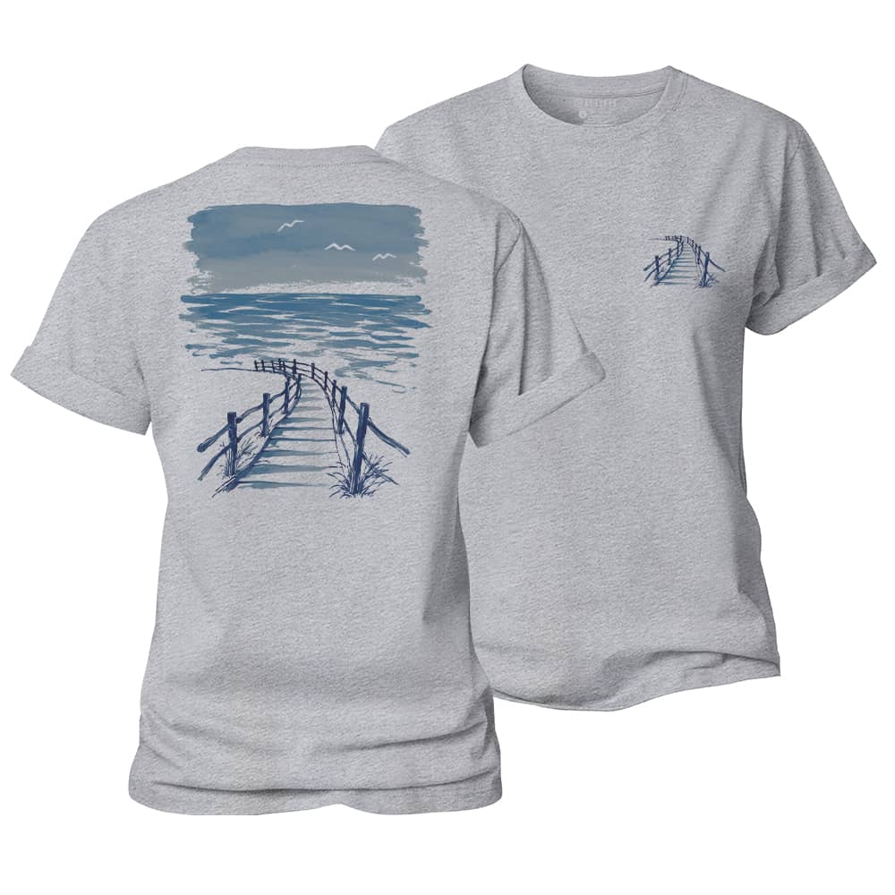 Seaside Boardwalk Women's Cotton T-Shirt
