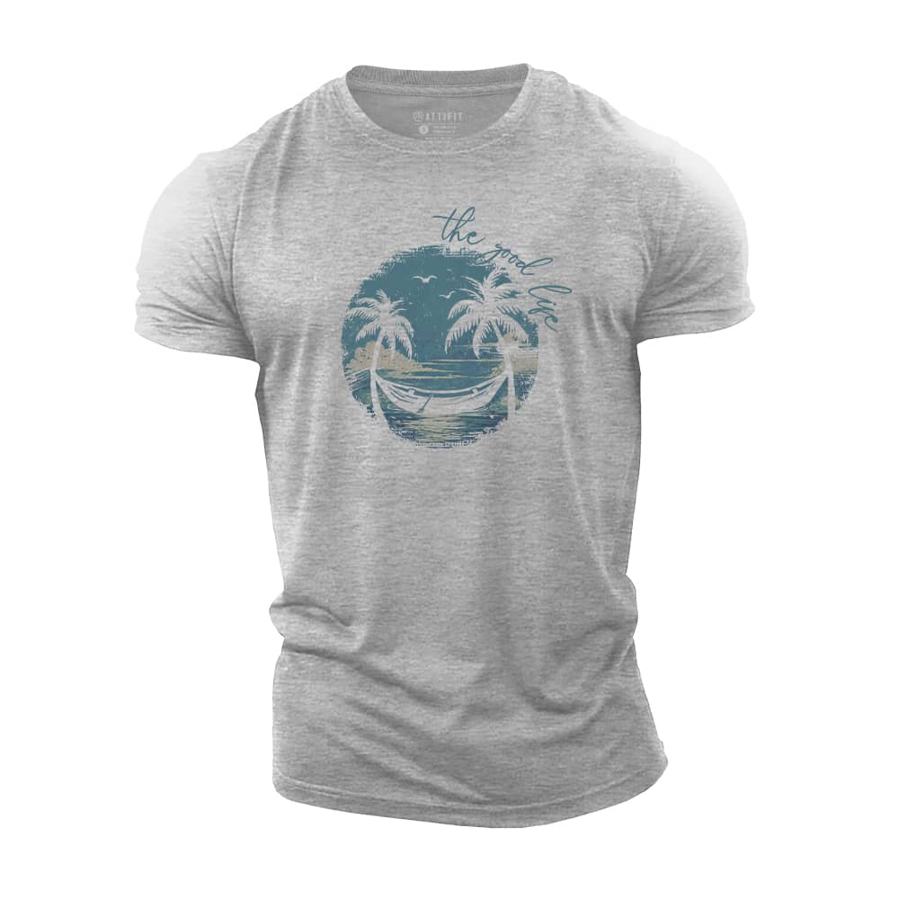The Good Life Smiley Cotton T-Shirt