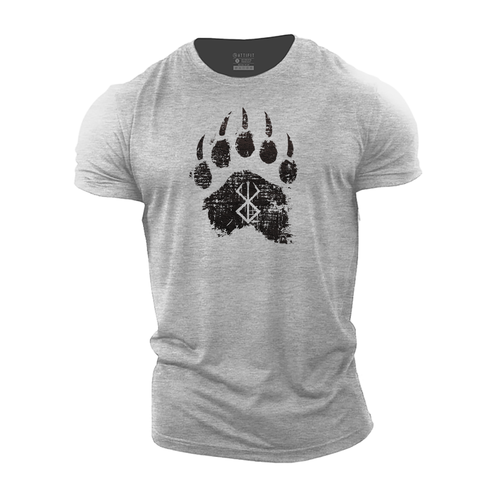 Berserker Rune Bears Paw Cotton T-Shirt