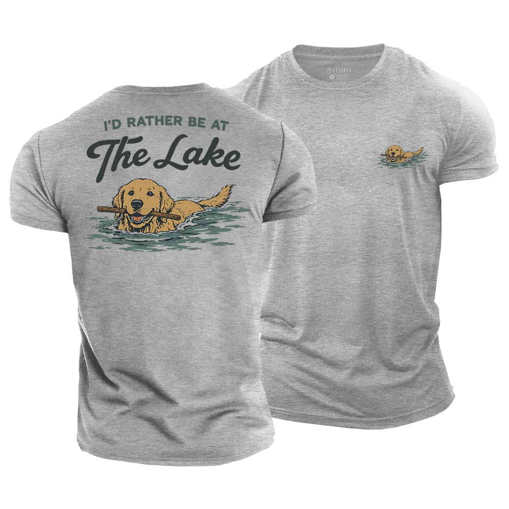 Rather At The Lake Cotton T-Shirt