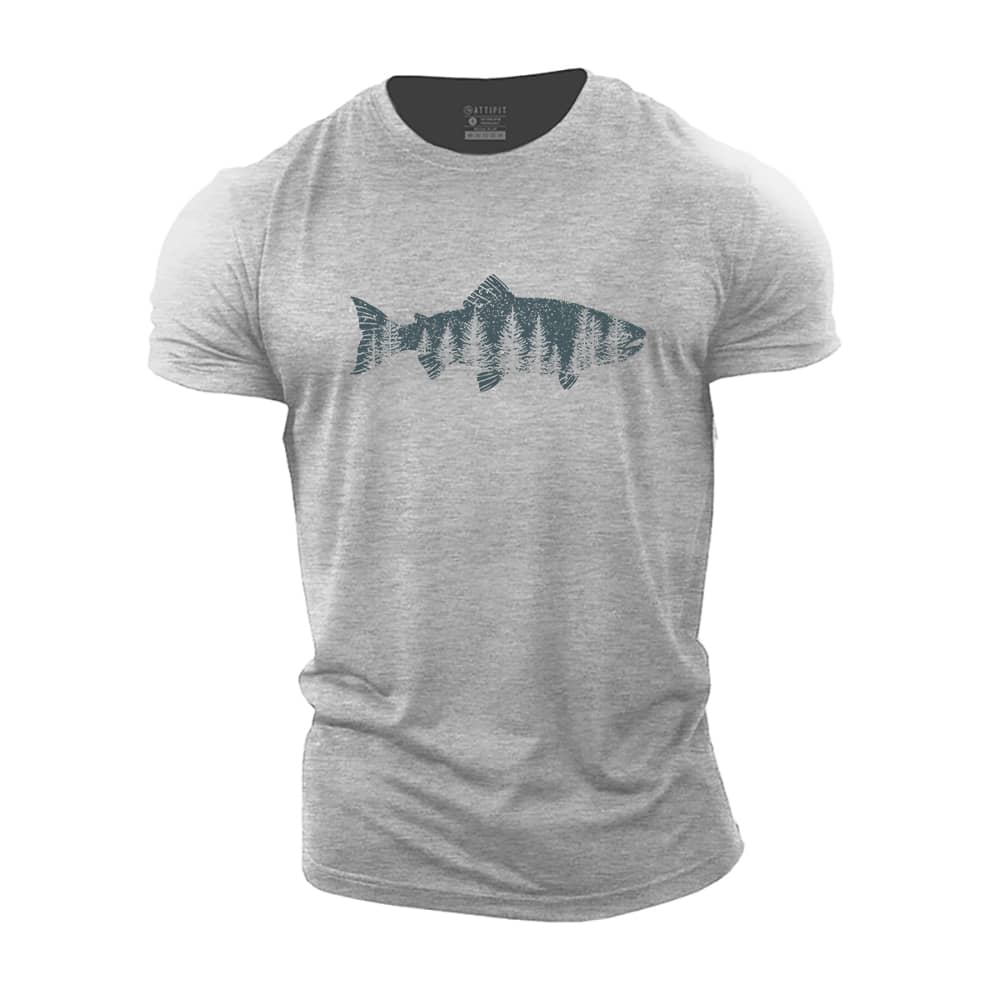 Fish Of The Forest Cotton T-Shirt