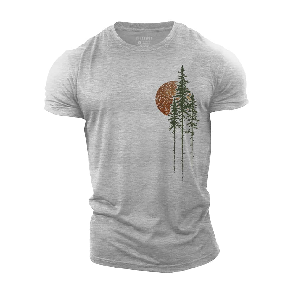 Sunset Forest Cotton T-Shirt