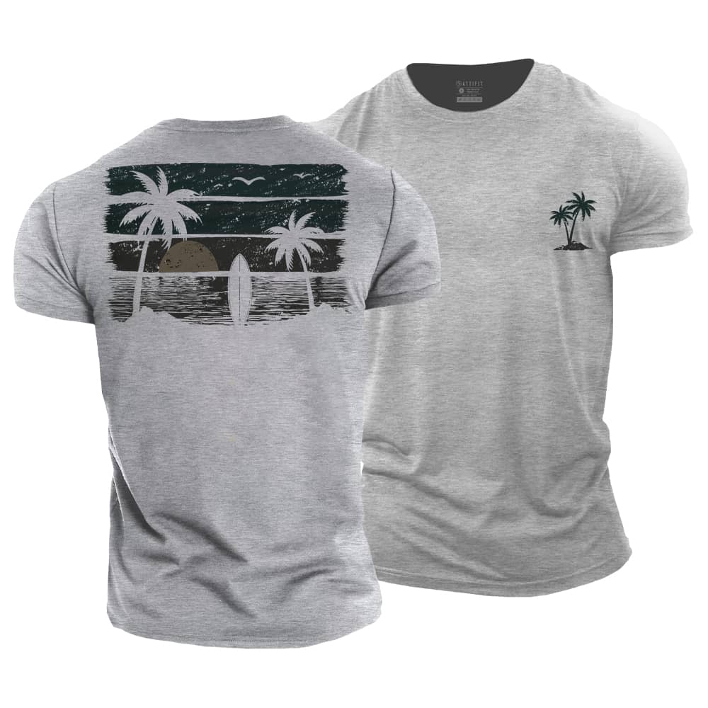 Sunny Seaside Cotton T-Shirt