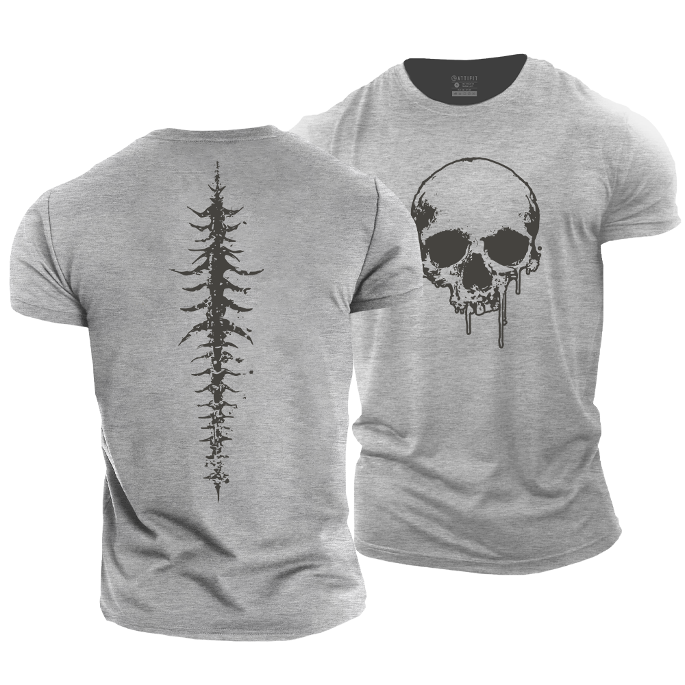 Skull Line Cotton T-Shirt