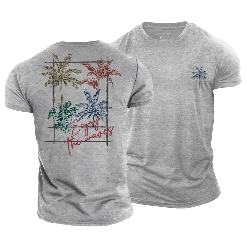 Enjoy The Waves Cotton T-Shirt