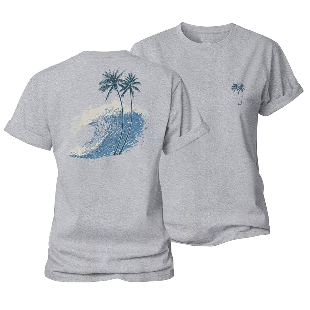 Ocean Wave Palm Women's Cotton T-Shirt
