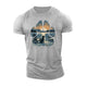 Paw Print Sunset Cotton T-Shirt