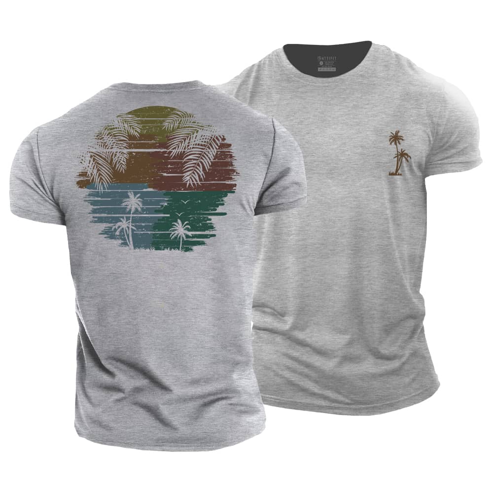 Colorful Palm Cotton T-Shirt