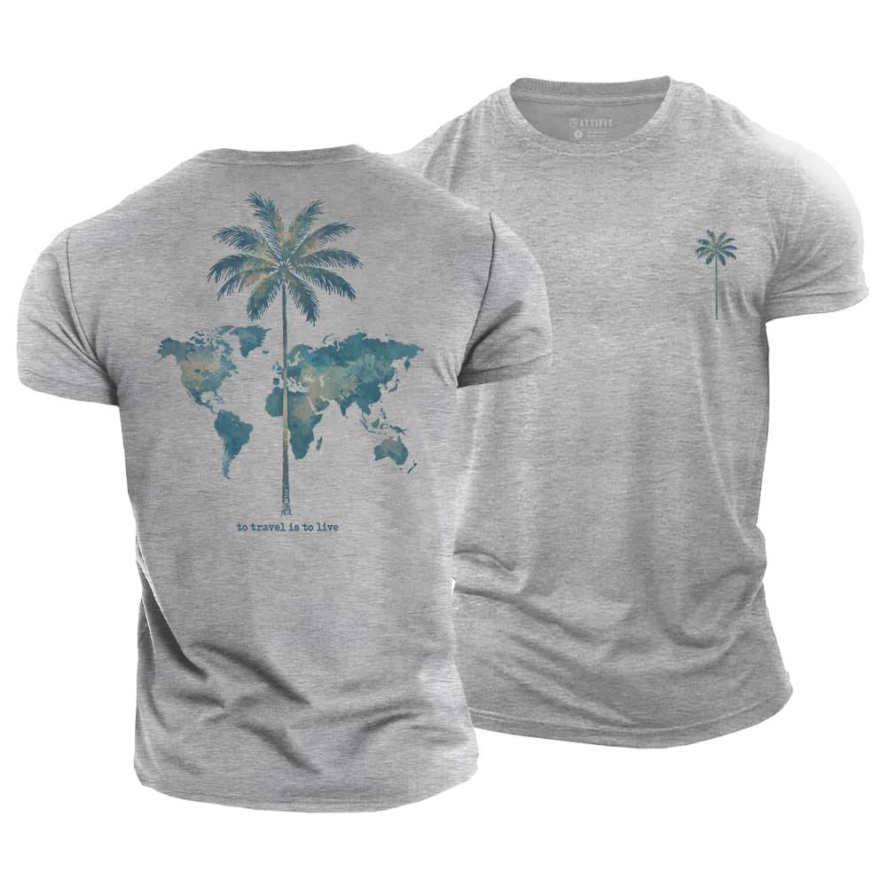 Travel Live Cotton T-Shirt