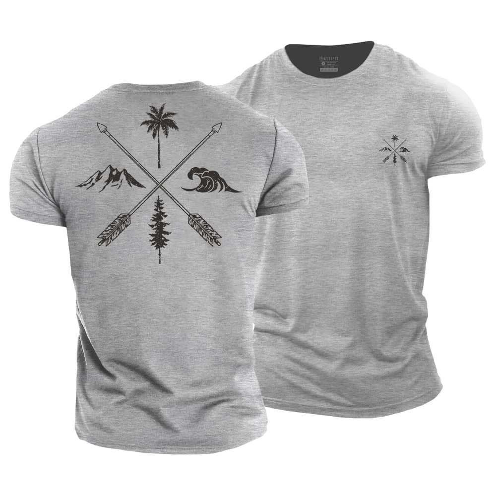 Nature Cross Cotton T-Shirt