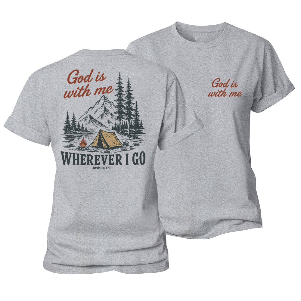 God Is With Me Women's Cotton T-Shirt