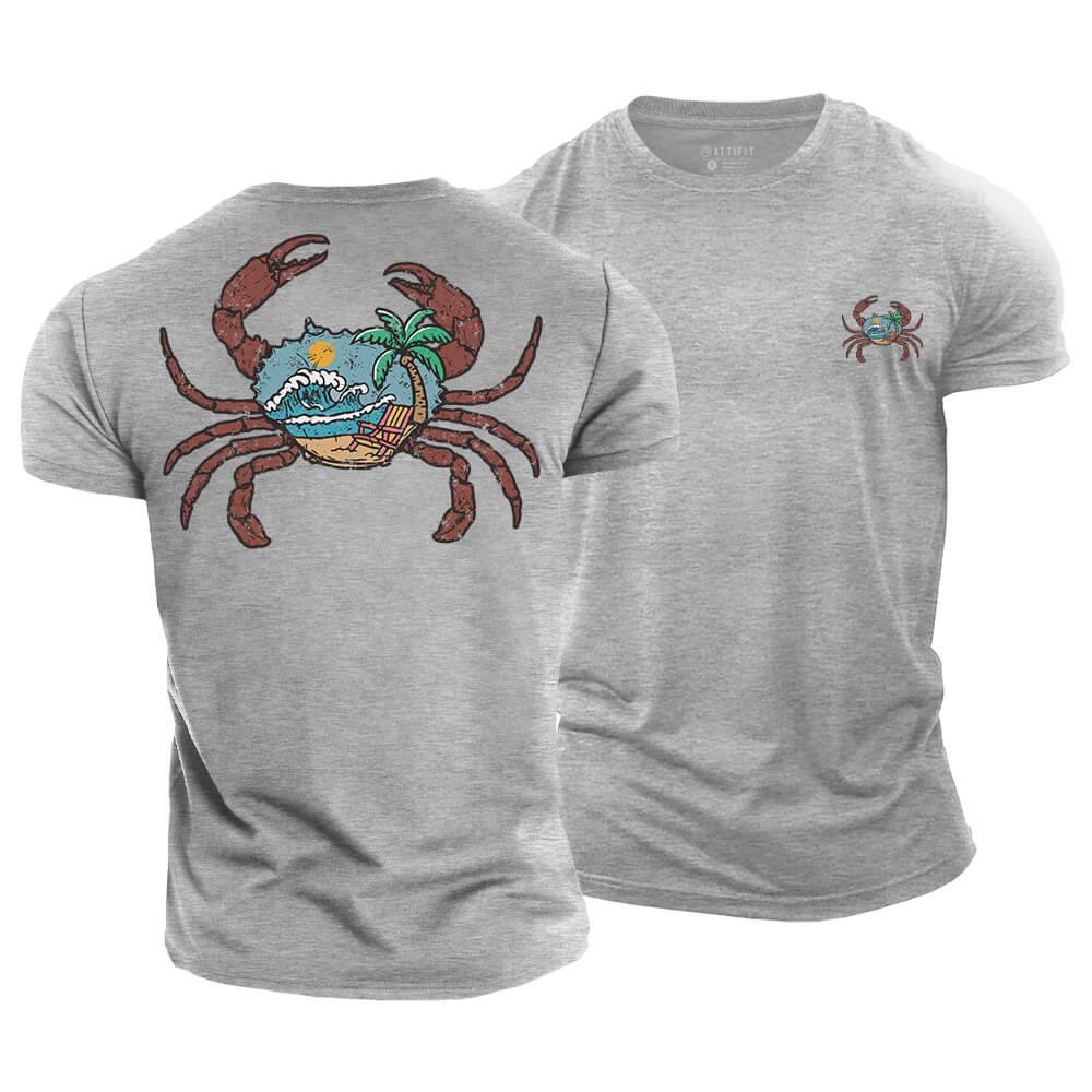 Beach Crab Cotton T-Shirt