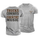 Trucks Cowboys Cotton T-Shirt