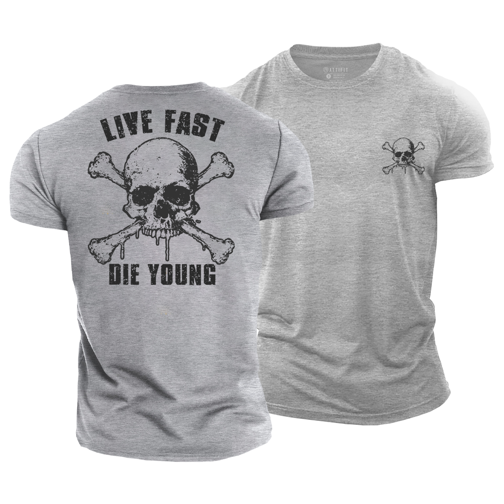 Live Fast Die Young Cotton T-Shirt